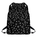 Geometric Star Pattern Print Drawstring Backpack