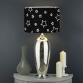 Geometric Star Pattern Print Drum Lamp Shade