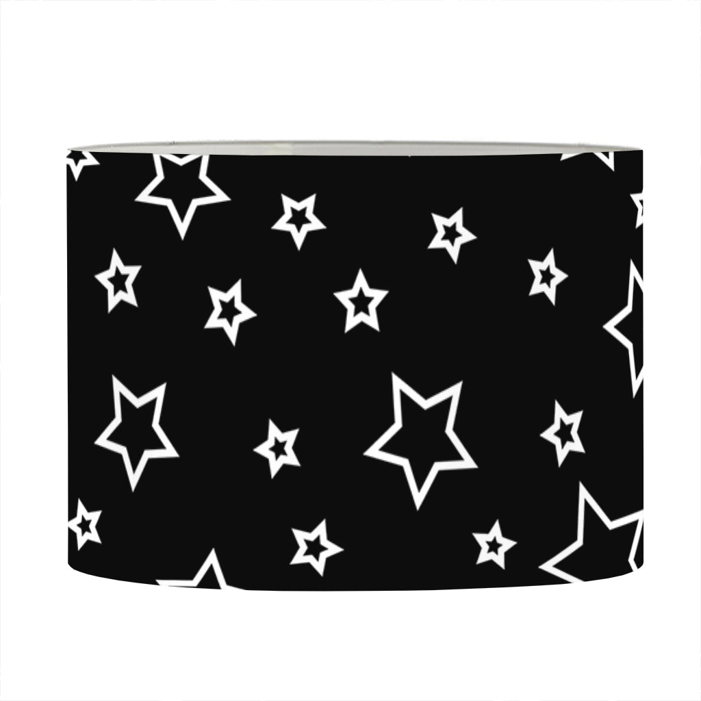Geometric Star Pattern Print Drum Lamp Shade