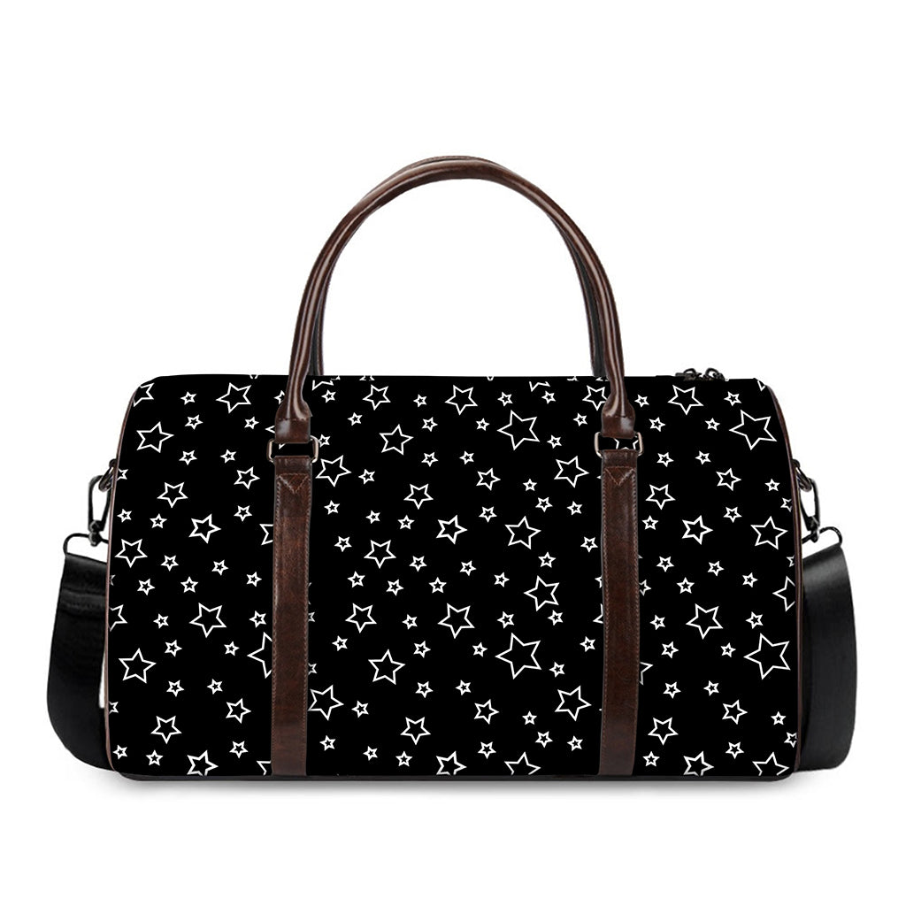 Geometric Star Pattern Print Duffle Bag