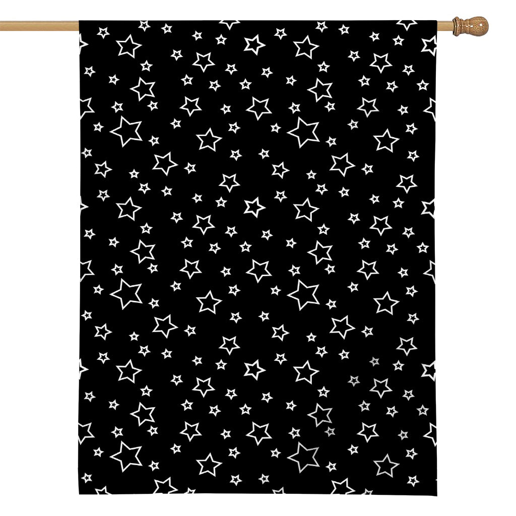 Geometric Star Pattern Print House Flag