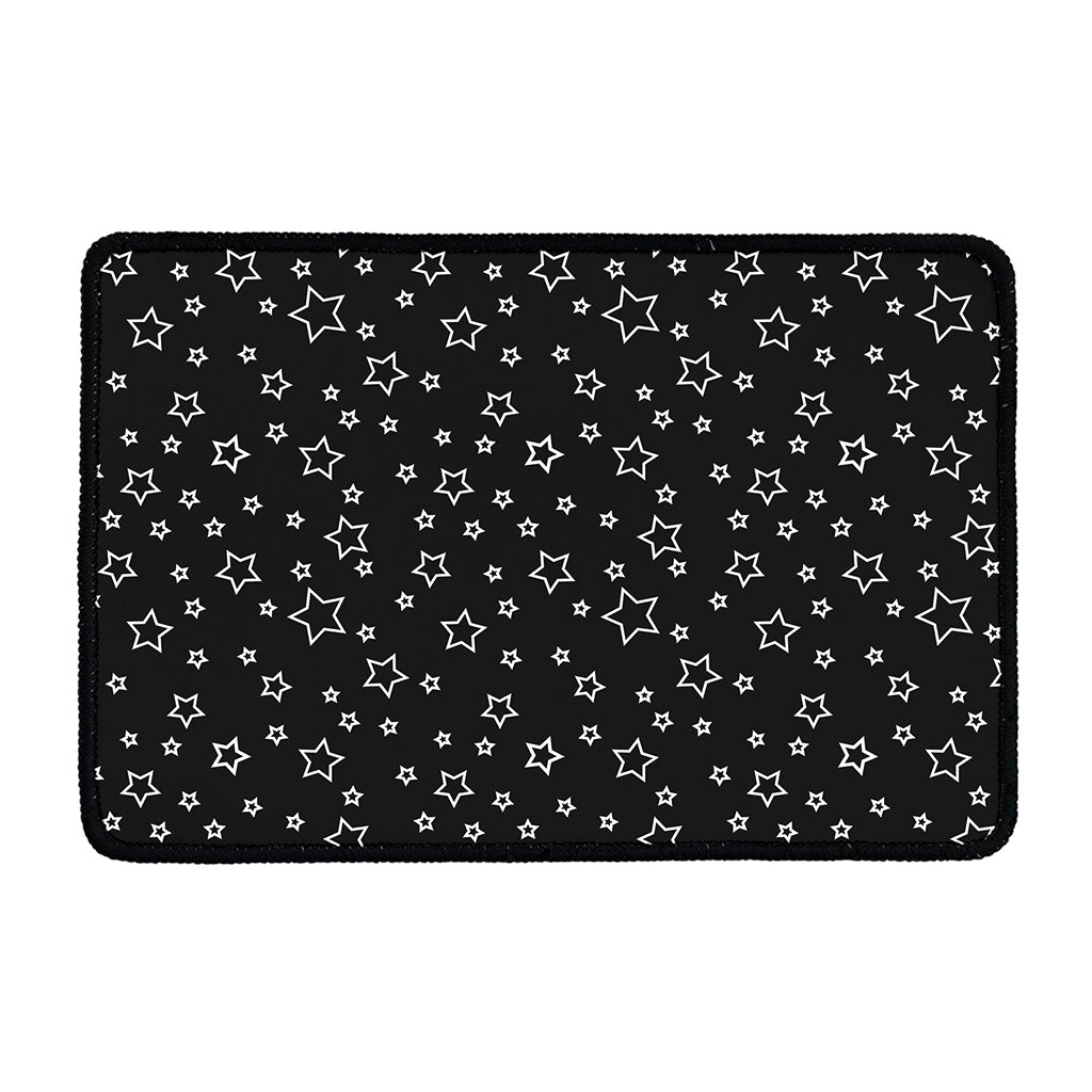 Geometric Star Pattern Print Kitchen Mat
