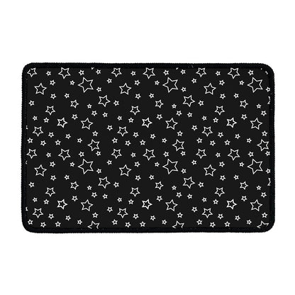 Geometric Star Pattern Print Kitchen Mat