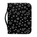 Geometric Star Pattern Print Leather Bible Cover