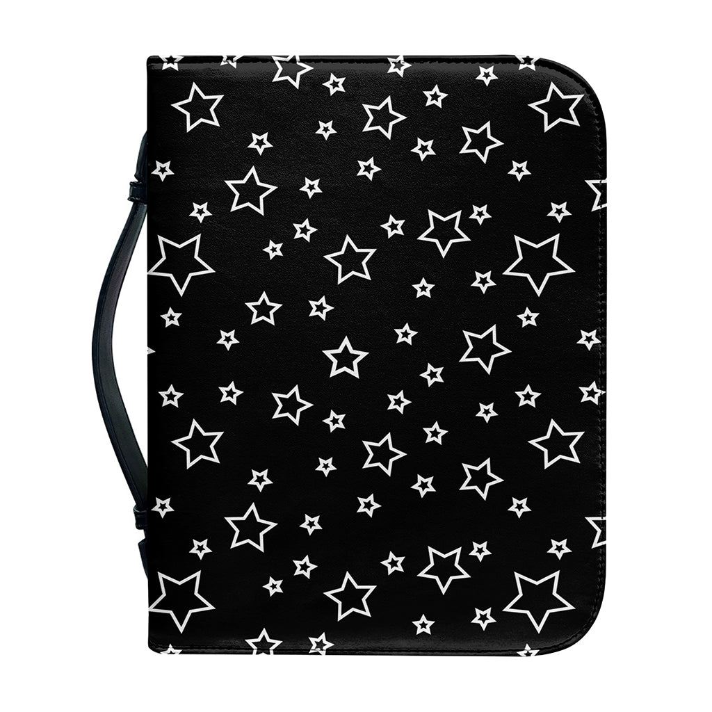 Geometric Star Pattern Print Leather Bible Cover