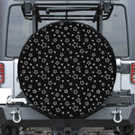 Geometric Star Pattern Print Leather Spare Tire Cover