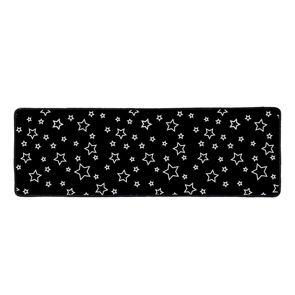 Geometric Star Pattern Print Long Kitchen Mat