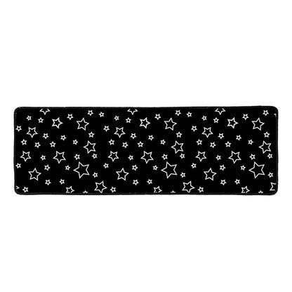 Geometric Star Pattern Print Long Kitchen Mat