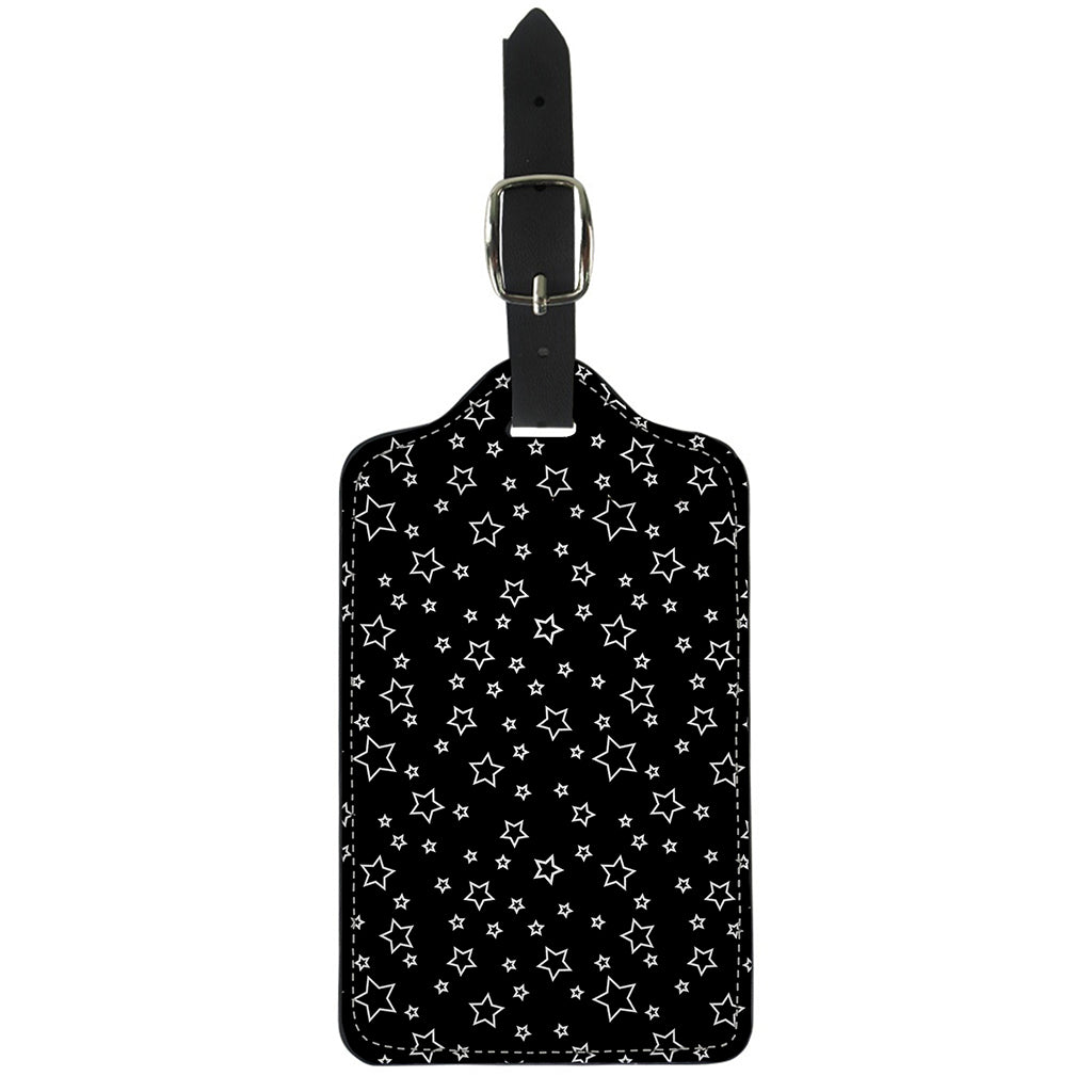 Geometric Star Pattern Print Luggage Tag