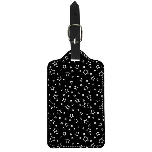 Geometric Star Pattern Print Luggage Tag