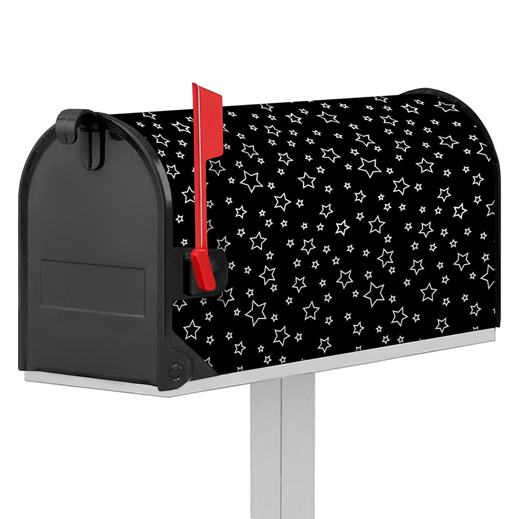 Geometric Star Pattern Print Mailbox Cover