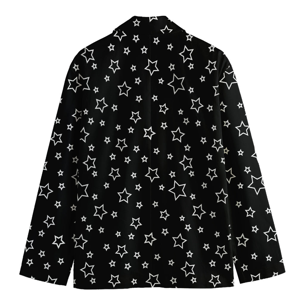 Geometric Star Pattern Print Men's Blazer