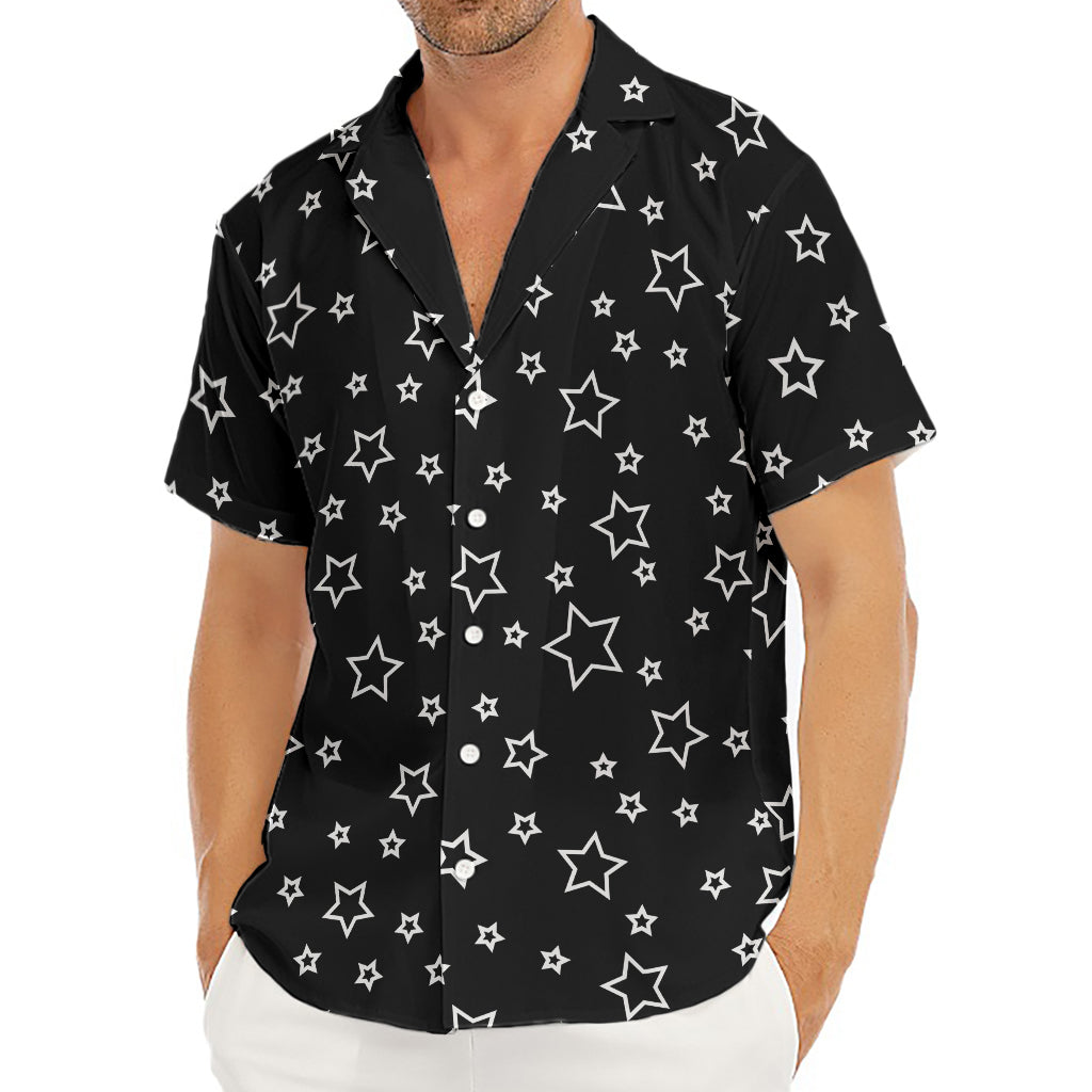 Geometric Star Pattern Print Men's Deep V-Neck Shirt