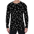 Geometric Star Pattern Print Men's Long Sleeve T-Shirt
