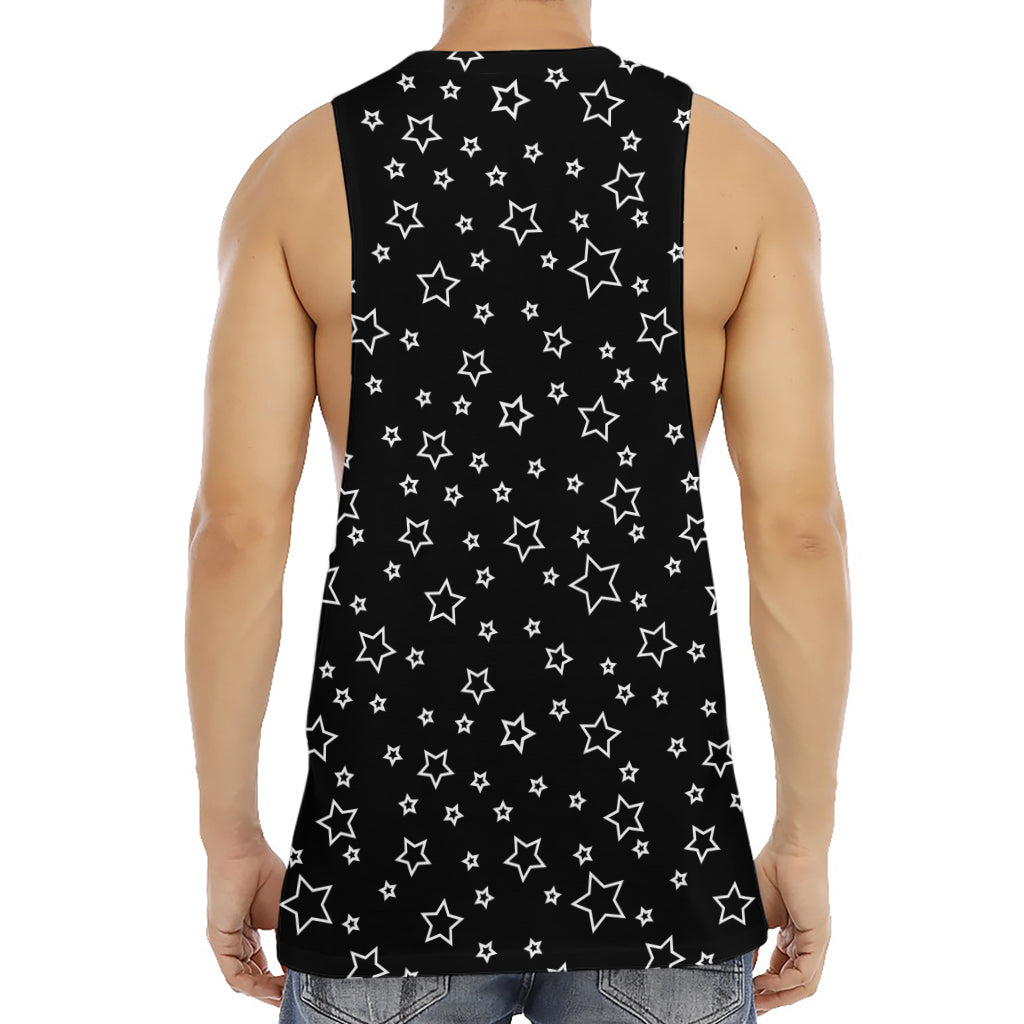 Geometric Star Pattern Print Men's Muscle Tank Top
