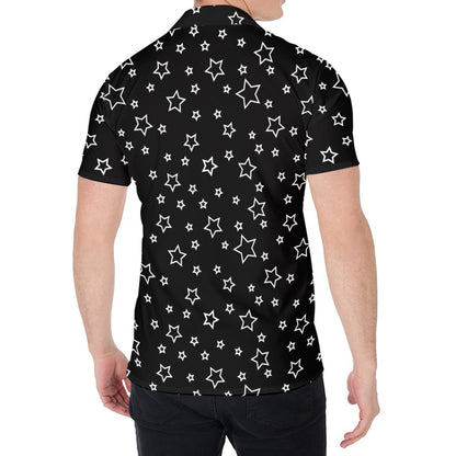 Geometric Star Pattern Print Men's Shirt