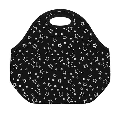 Geometric Star Pattern Print Neoprene Lunch Bag