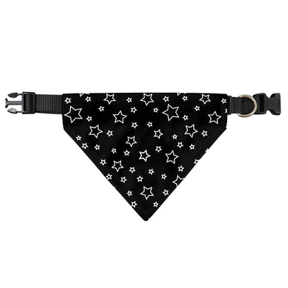 Geometric Star Pattern Print Over The Collar Dog Bandana
