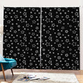 Geometric Star Pattern Print Pencil Pleat Curtains