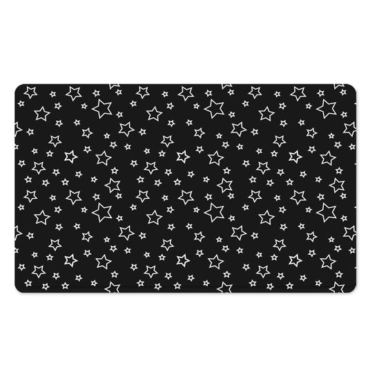 Geometric Star Pattern Print Polyester Doormat