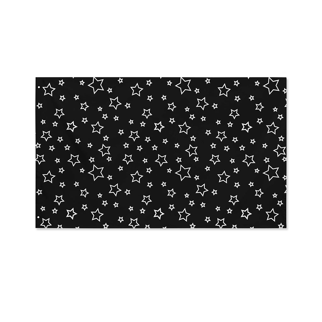Geometric Star Pattern Print Polyester Flag