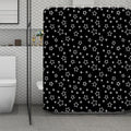 Geometric Star Pattern Print Polyester Shower Curtain