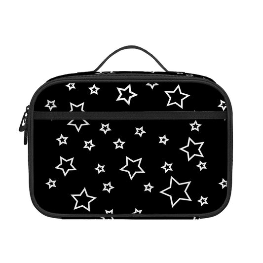 Geometric Star Pattern Print Portable Lunch Bag