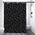 Geometric Star Pattern Print Premium Shower Curtain