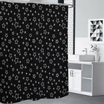 Geometric Star Pattern Print Premium Shower Curtain