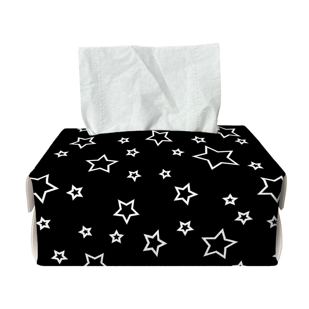 Geometric Star Pattern Print Rectangle Tissue Box Cover