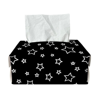 Geometric Star Pattern Print Rectangle Tissue Box Cover