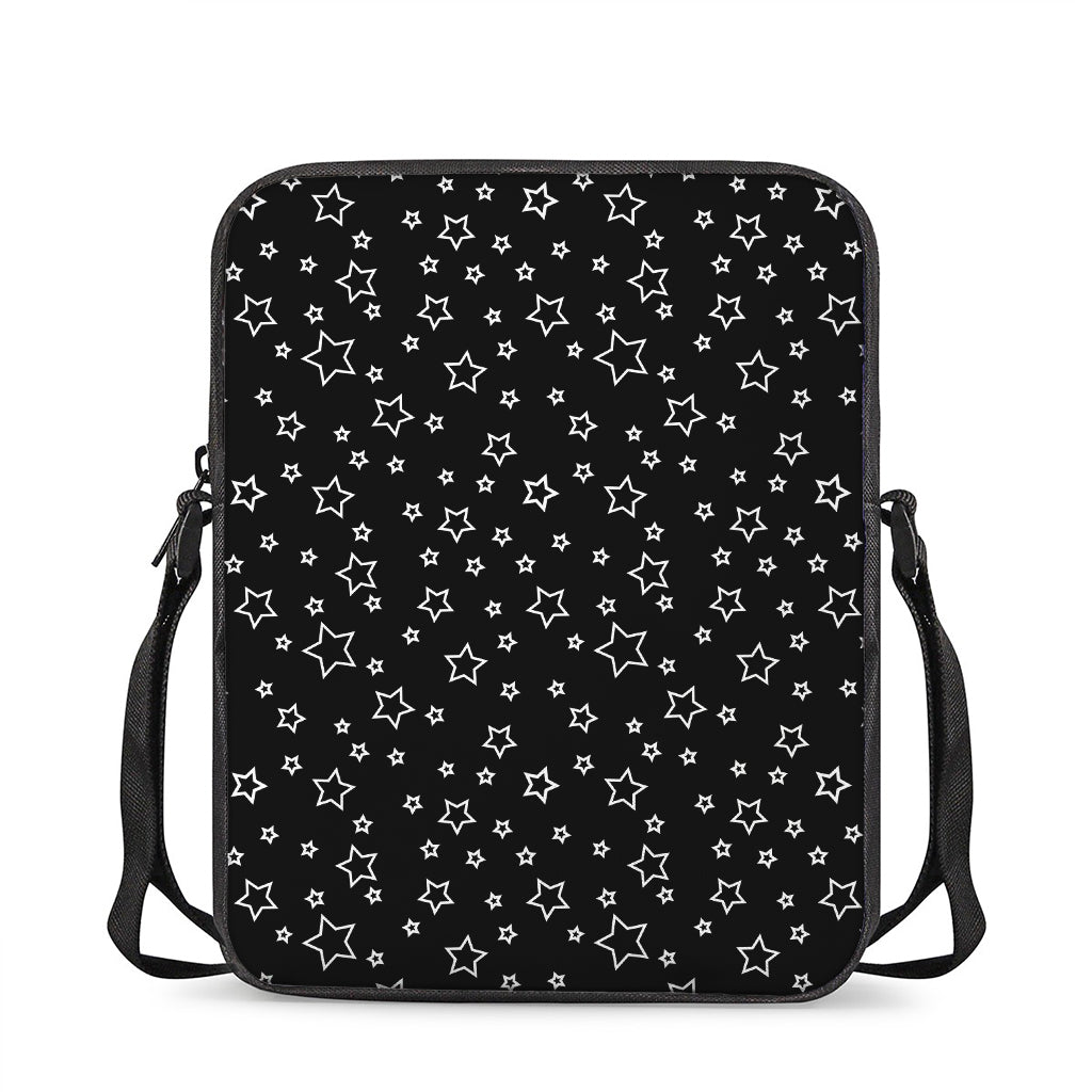 Geometric Star Pattern Print Rectangular Crossbody Bag