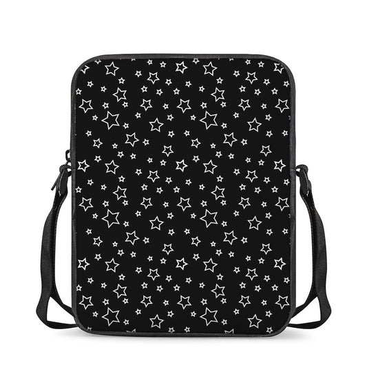 Geometric Star Pattern Print Rectangular Crossbody Bag