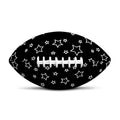 Geometric Star Pattern Print Rugby Ball