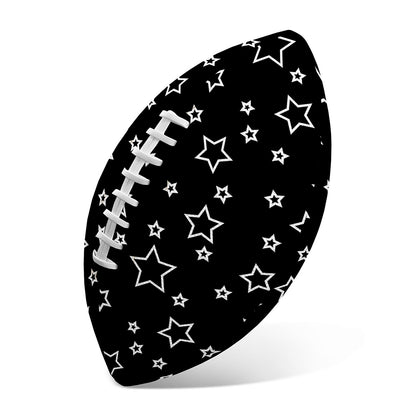 Geometric Star Pattern Print Rugby Ball