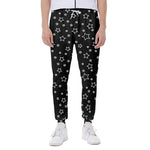 Geometric Star Pattern Print Scuba Joggers