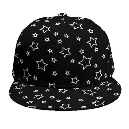 Geometric Star Pattern Print Snapback Cap