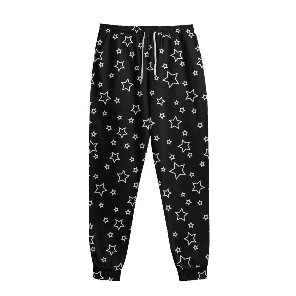 Geometric Star Pattern Print Sweatpants