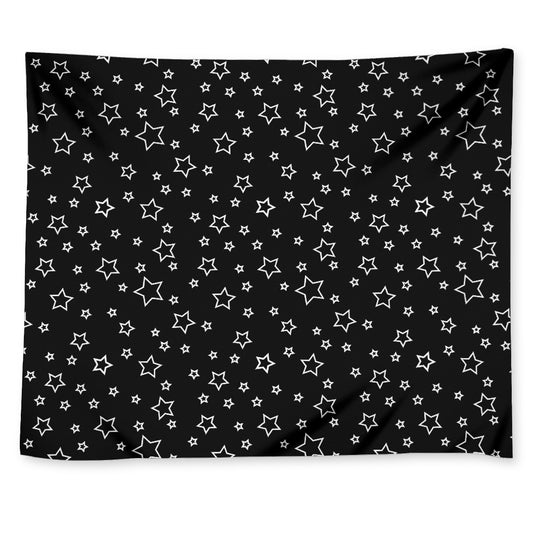 Geometric Star Pattern Print Tapestry