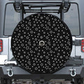 Geometric Star Pattern Print Tire Cover With Camera Hole