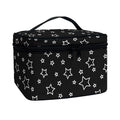 Geometric Star Pattern Print Travel Makeup Bag