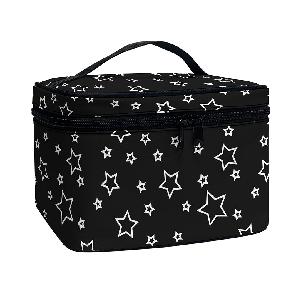 Geometric Star Pattern Print Travel Makeup Bag