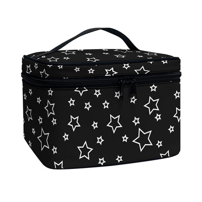 Geometric Star Pattern Print Travel Makeup Bag