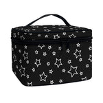 Geometric Star Pattern Print Travel Makeup Bag