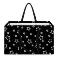Geometric Star Pattern Print Utility Tote Bag