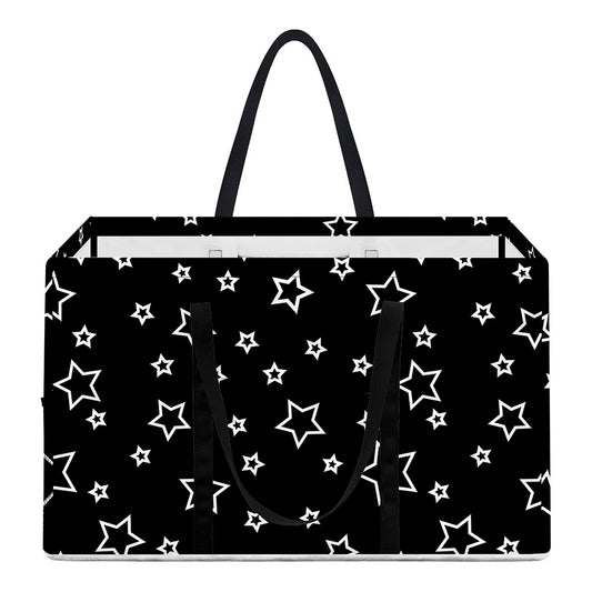 Geometric Star Pattern Print Utility Tote Bag