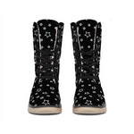 Geometric Star Pattern Print Winter Boots
