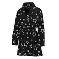 Geometric Star Pattern Print Women's Bathrobe