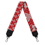Geometric Xmas Knitted Pattern Print Bag Strap