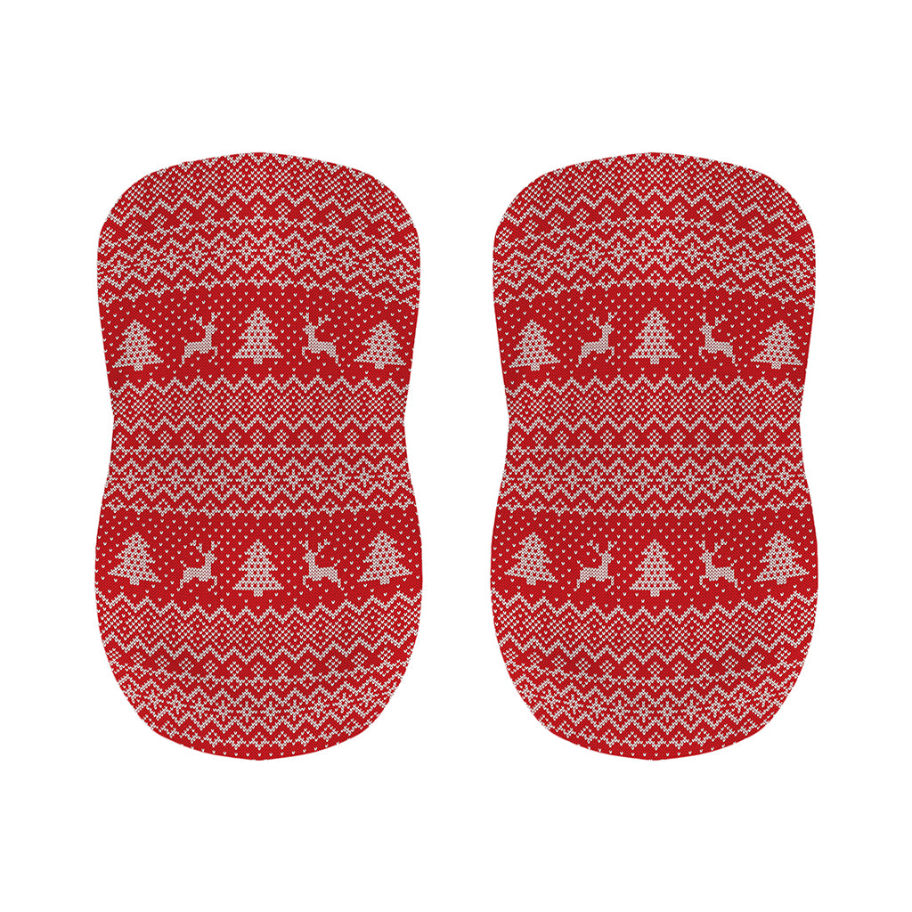 Geometric Xmas Knitted Pattern Print Bar Stool Covers